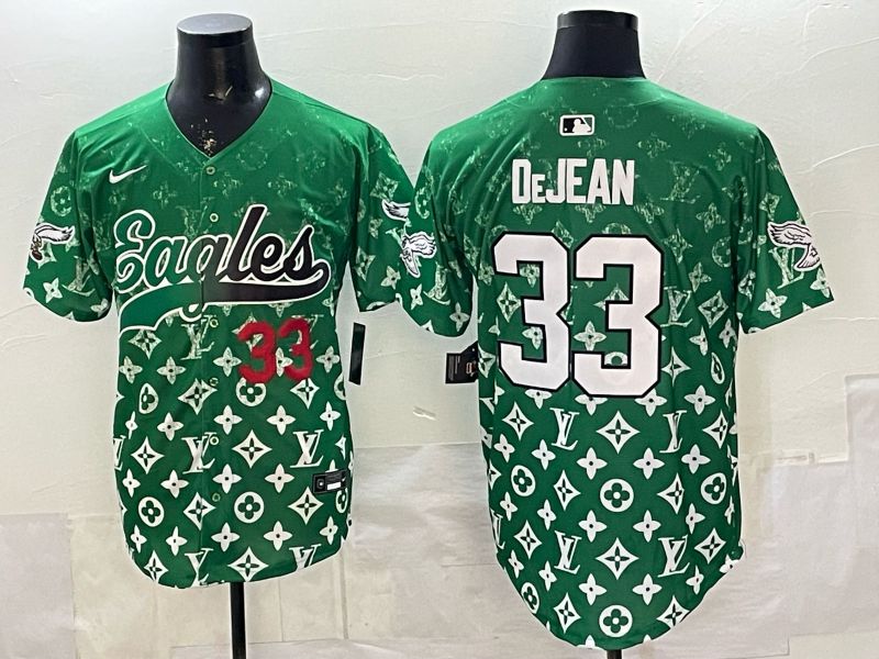 Men 2026 Philadelphia Eagles #33 Dejean Green Nike Limited NFL Jersey style 0003